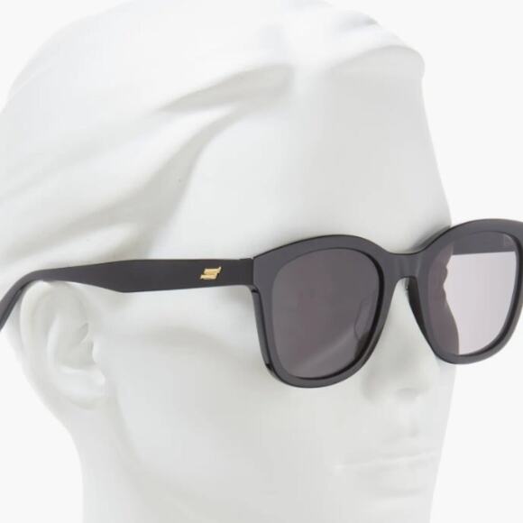 Bottega Veneta 54mm Round Oval Sunglasses black main image 12